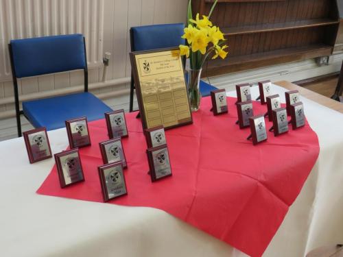 Fifth Year Gradams - Awards on table